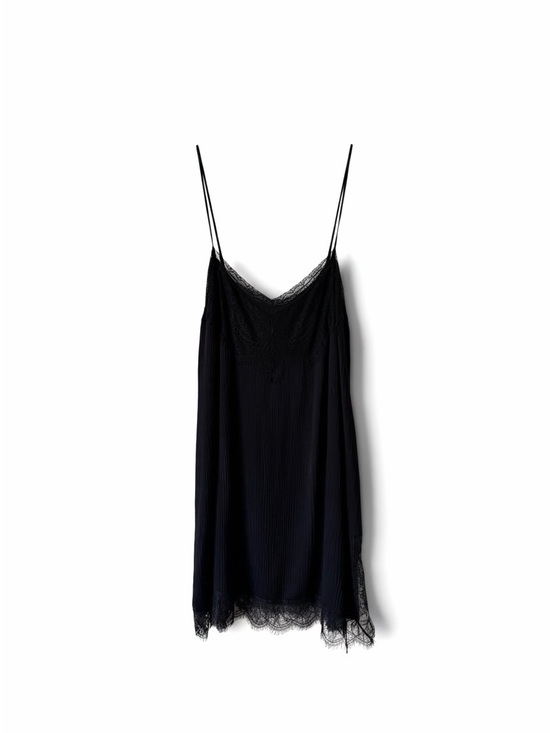 Zara Other - Zara Black Lace-Trim Slip Dress